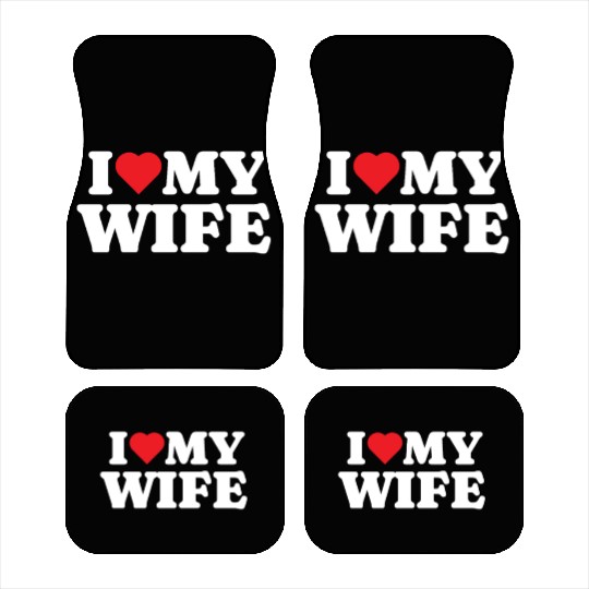 I Love My Wife Car Mats