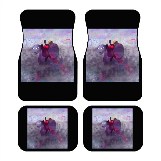 Mothman and Bessie the Lake Erie Monster's Vacay Car Mats