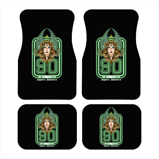 Virgo Born in 1990 Zodiac star sign horoscope Astr Car Mats