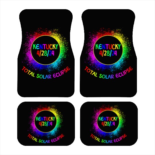 Total Solar Eclipse Kentucky 4/28/24 Kids Eclipse Car Mats