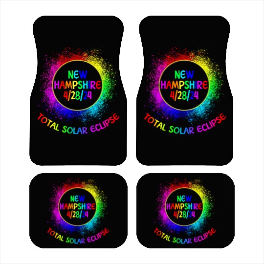 Total Solar Eclipse New Hampshire 4/28/24 Kids Car Mats