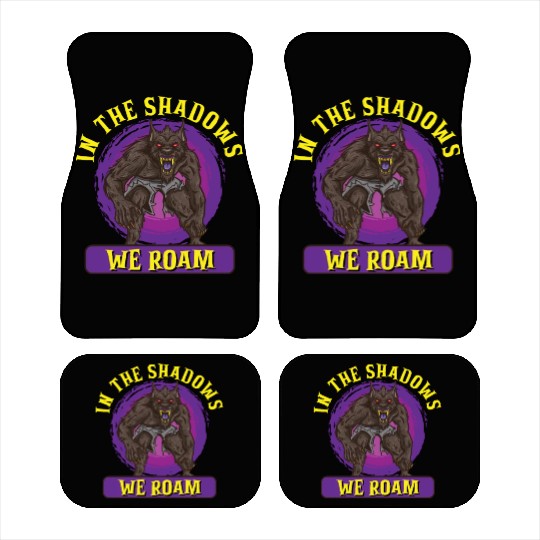 Funny Horror Werewolf Lycanthropy Full Moon Shapes Car Mats