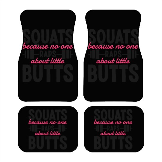 Funny Squat Work Out Gym Weight Training Leg Day Car Mats