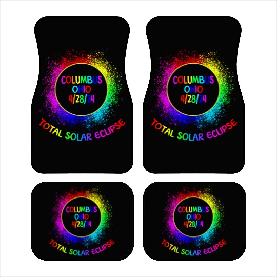 Total Solar Eclipse Columbus Ohio 4/28/24 Kids Car Mats