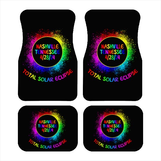 Total Solar Eclipse Nashville Tennessee 4/28/24 Car Mats