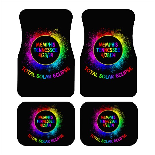 Total Solar Eclipse Memphis Tennessee 4/28/24 Kids Car Mats