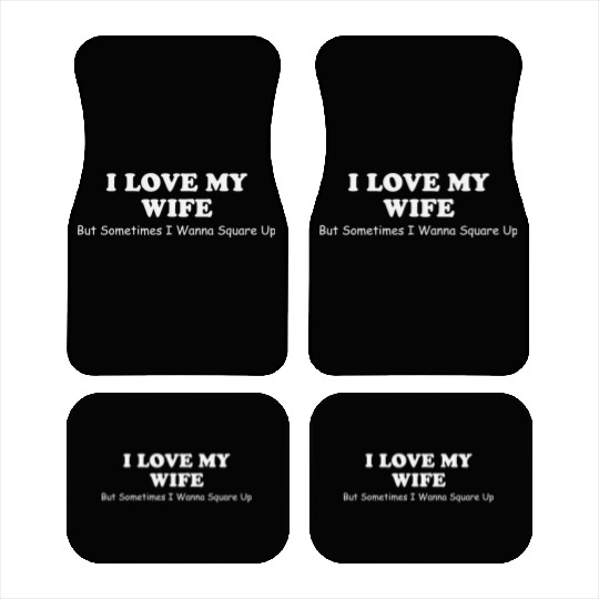 I Love My Wife Car Mats