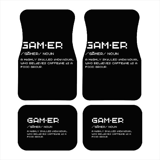 Funny Gamer Definition Car Mats