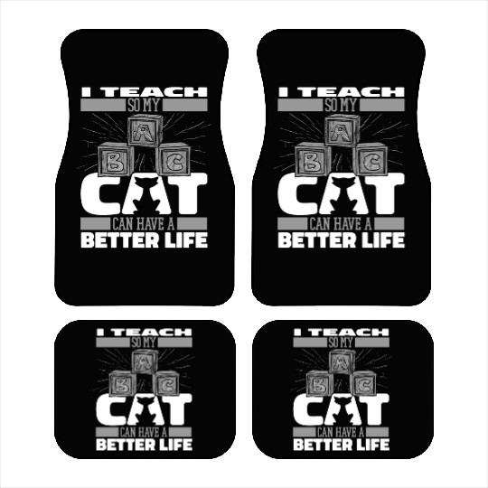 Daycare Teacher Cat Car Mats
