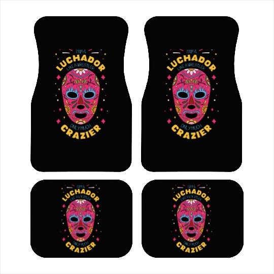 Mexican Wrestling Wrestler Lucha Libre Mask Mexico Car Mats