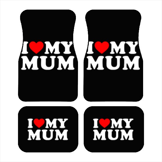 I Love My Mum Mothers Day I Love My Awesome Mum Car Mats