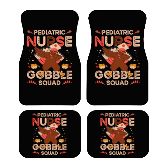 Pediatric Nurse Gobble Squad Car Mats