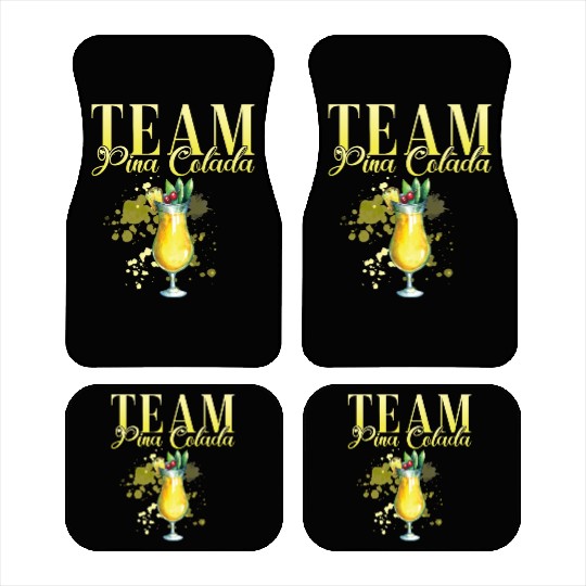 Team Pina Colada Cocktail Bartender Car Mats