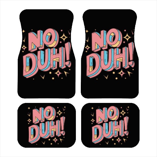 No Duh 80s Eighties Car Mats