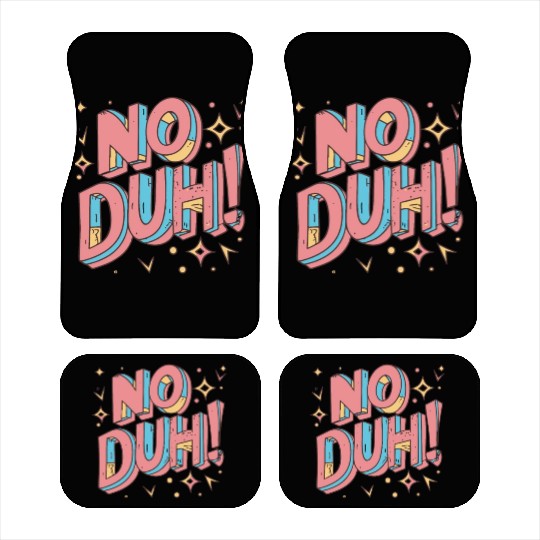 No Duh 80s Eighties Car Mats