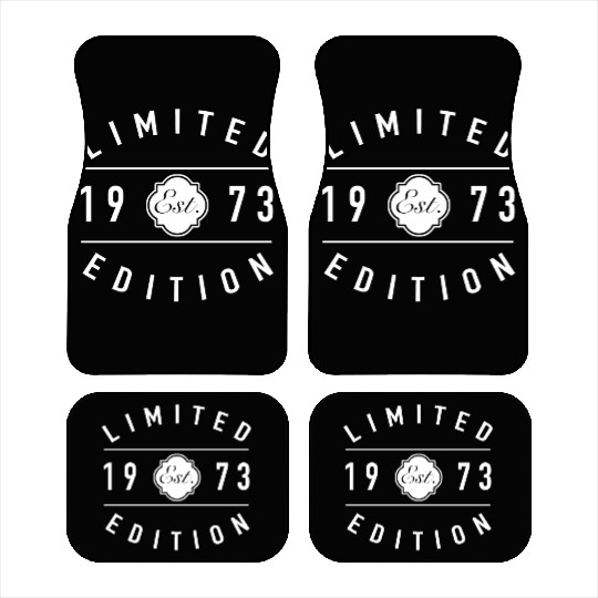 Established 1973 Limited Edition 50th Birthday Car Mats