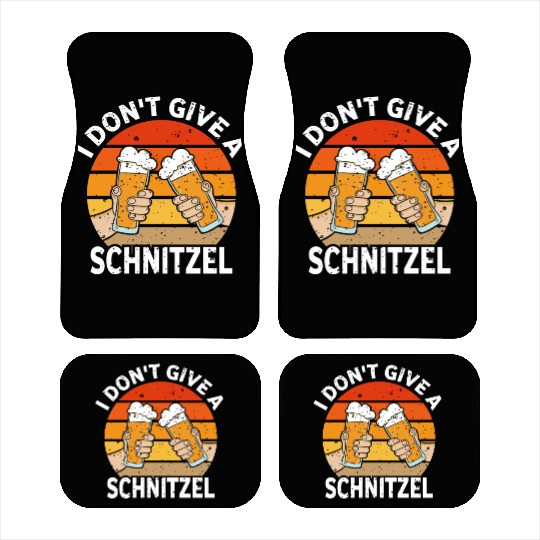 Oktoberfest, I don't Give a Schnitzel Beer Car Mats