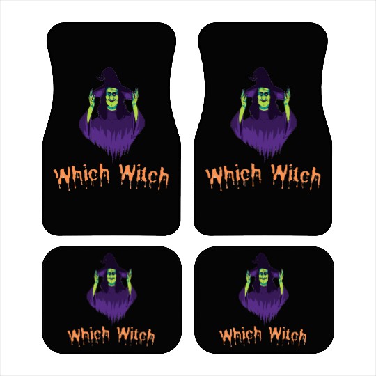 Which Witch Car Mats - Funny Halloween vaction