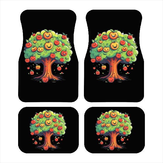 Apples Tree Fruit Orchard Apple Picking Cute Car Mats