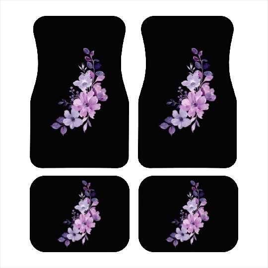 Lavender beautyfull desing Car Mats for girl