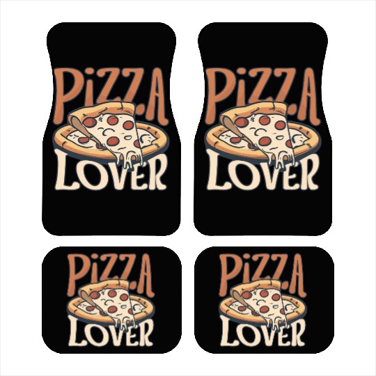 Funny Pizza Lover Car Mats