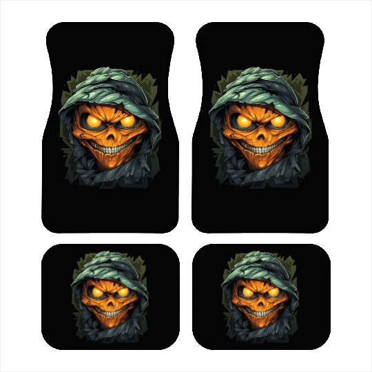 Halloween Spooky Cartoon Mummy Car Mats