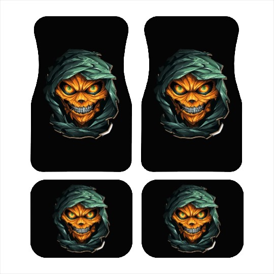 Halloween Spooky Cartoon Mummy Car Mats