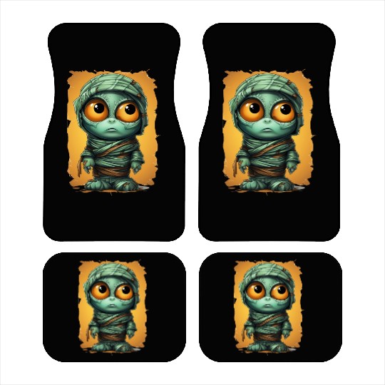 Halloween Spooky Cartoon Mummy Car Mats