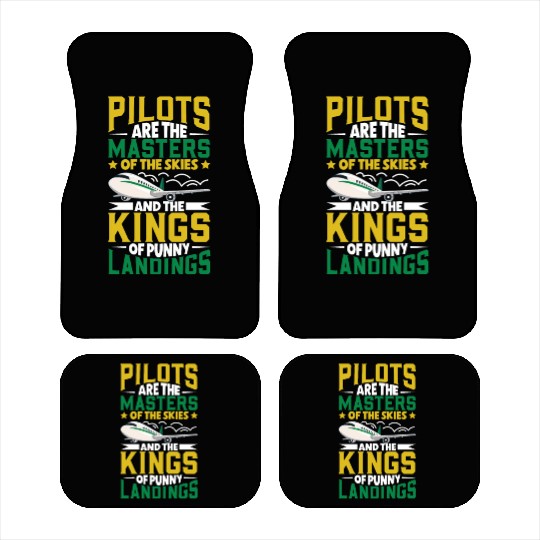 Pilot Aviation Airplane Airline Future Pilots Car Mats