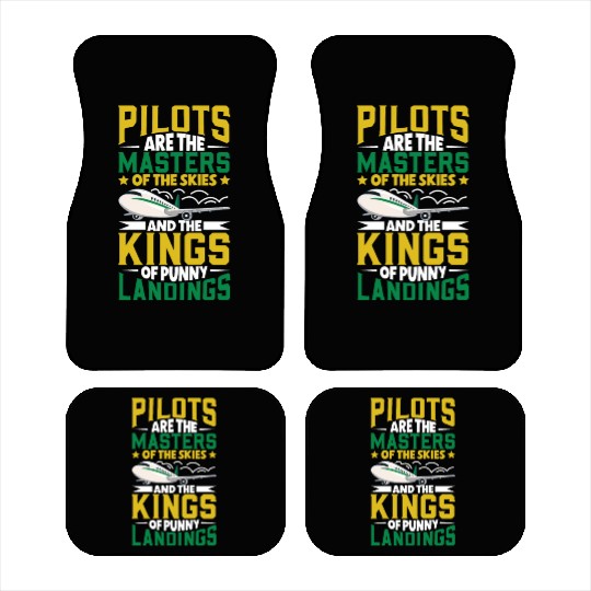 Pilot Aviation Airplane Airline Future Pilots Car Mats