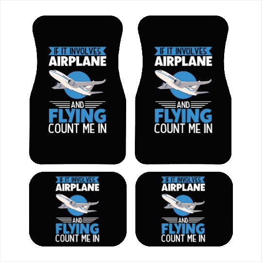 Pilot Aviation Airplane Airline Future Pilots Car Mats