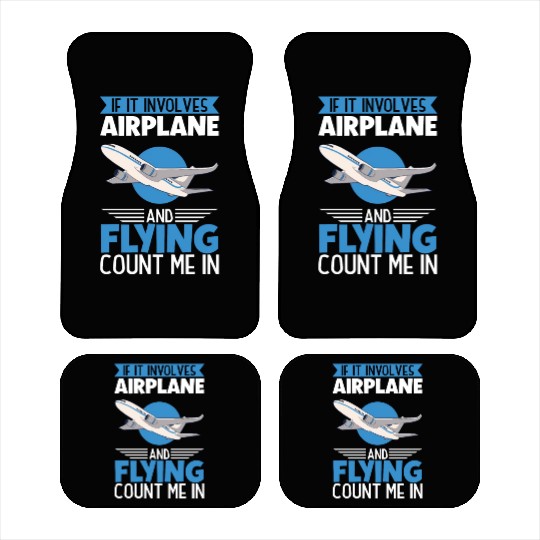 Pilot Aviation Airplane Airline Future Pilots Car Mats