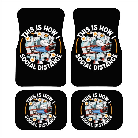 Pilot Aviation Airplane Airline Future Pilots Car Mats