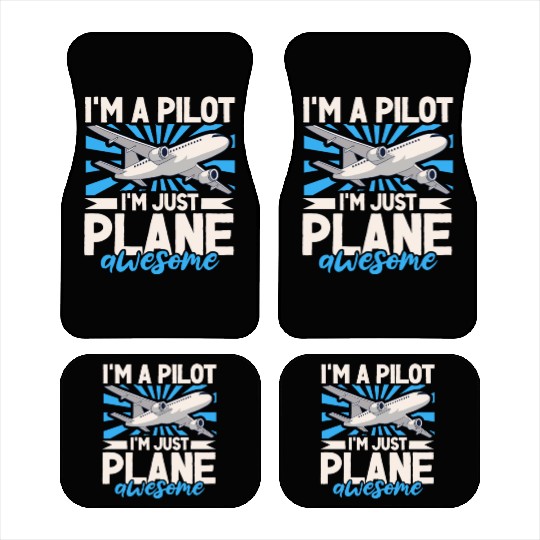 Pilot Aviation Airplane Airline Future Pilots Car Mats