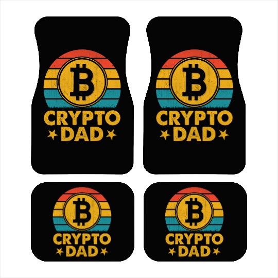 Crypto Dad Funny Bitcoin Father's Day Gift Car Mats