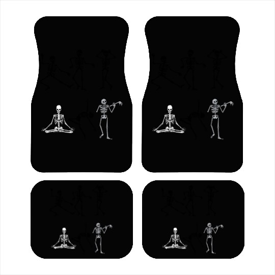 SIX SKELETON HALLOWEEN Car Mats