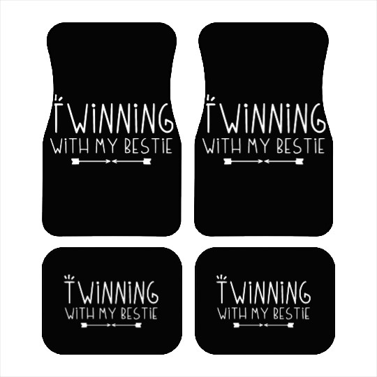 Twinning With My Bestie Spirit Week Twin Day Car Mats