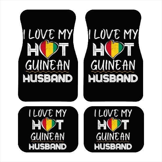 Funny Guinean Husband Proud Wife Car Mats