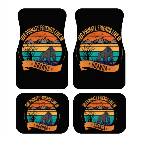 Uganda Gorilla Our Primate Friends Car Mats