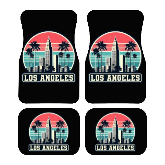 Los Angeles City Lover Car Mats