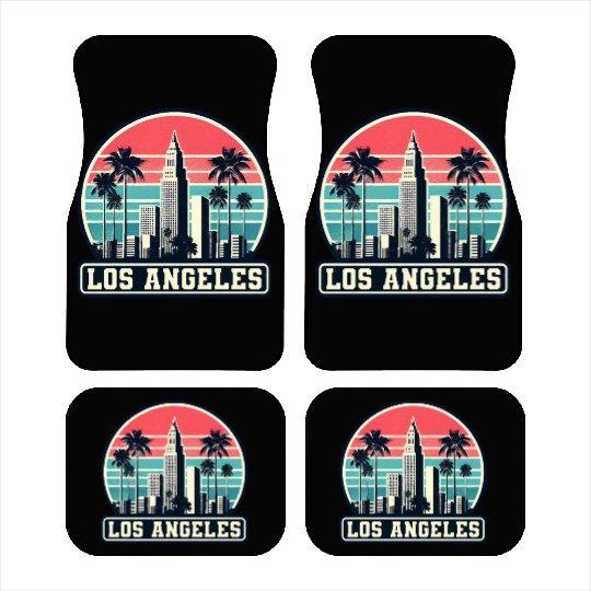 Los Angeles City Lover Car Mats