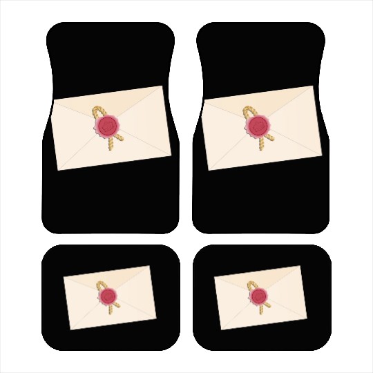 closed envelope with seal Car Mats