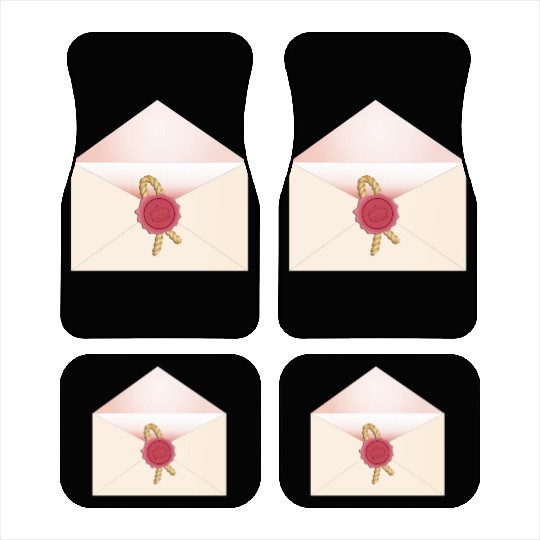beautiful envelope with an elegant seal Car Mats