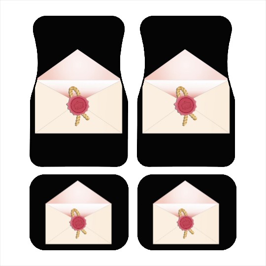 beautiful envelope with an elegant seal Car Mats