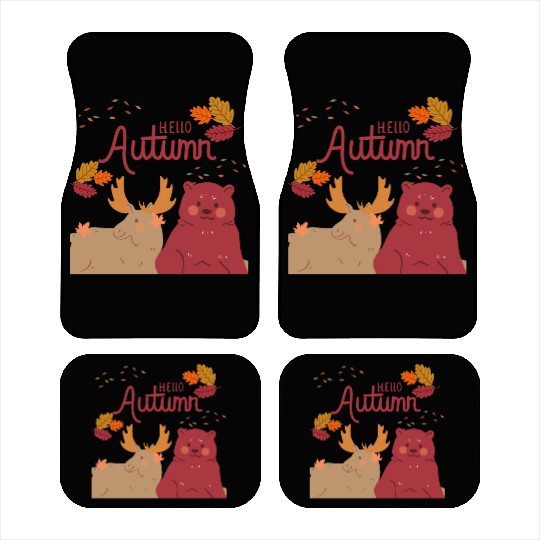 Hello Autumn Square Car Mats
