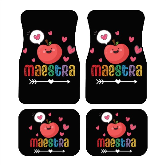 Maestra Bilingual Spanish Teacher team Car Mats