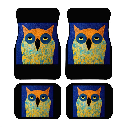 Mod Owl: Bored Owl Car Mats