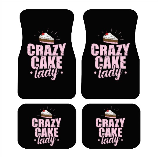 Crazy Cake Lady Pastry Chef Cake Car Mats