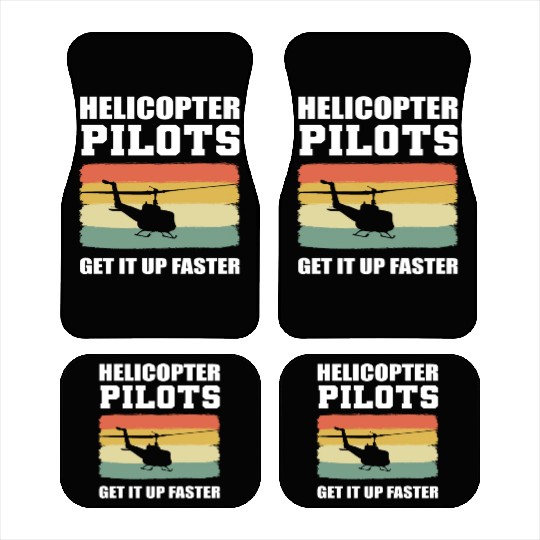 Helicopter Pilots Army Pilots Gift Car Mats