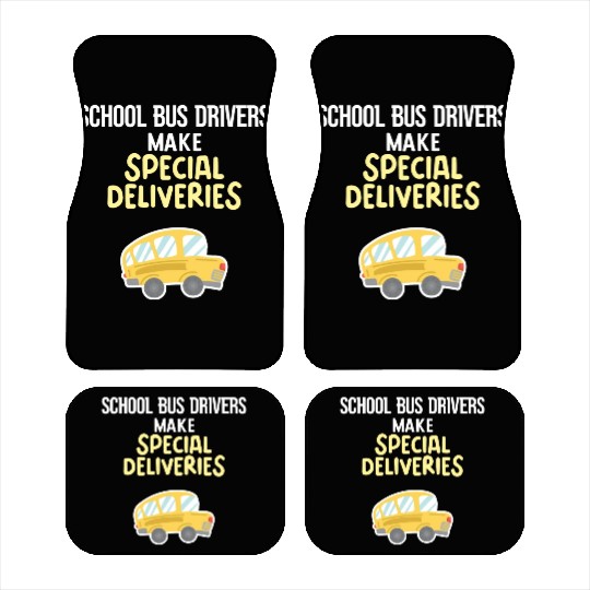 School Bus Drivers Make Special Deliveries Car Mats